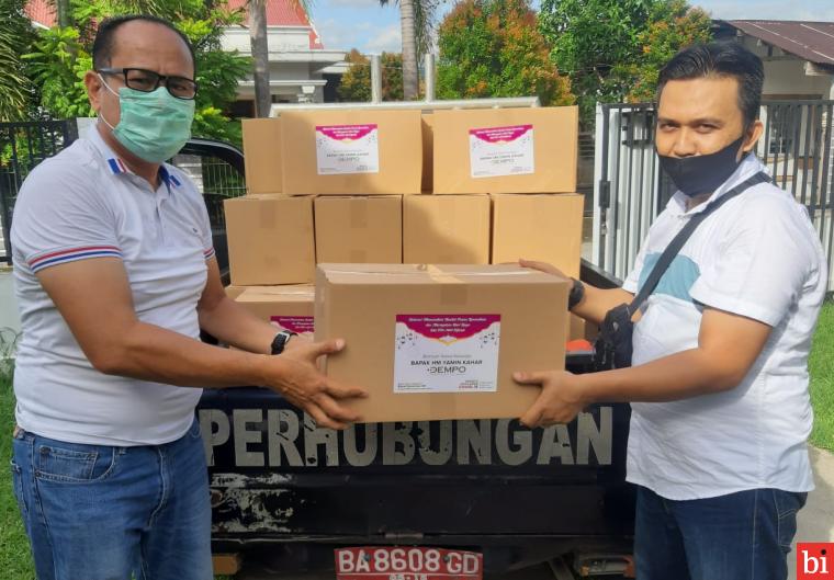 Puluhan Paket Sembako Dempo Group Untuk Wartawan