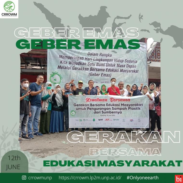 Pusat Riset CRROWM UNP Lakukan Aksi Ramah Lingkungan