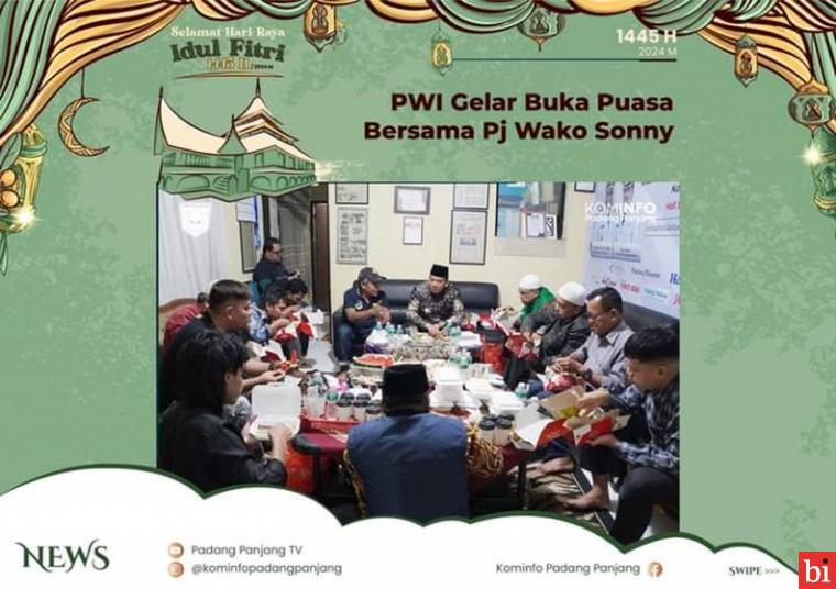 PWI Gelar Buka Puasa Bersama Pj Wako Sonny