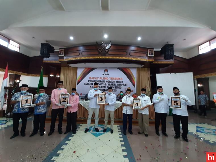 Rapat Pleno Pengundian Nomor Urut Cabup dan Cawabup Sijunjung Sukses