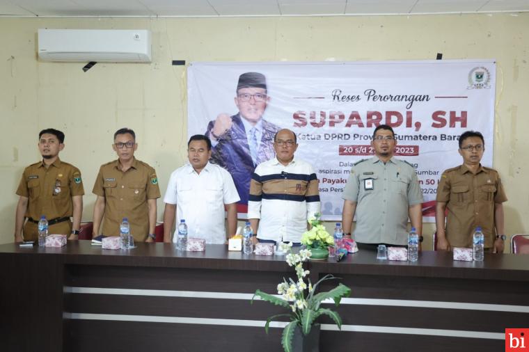 Reses ke Nagari Mungo, Ketua DPRD Sumbar Supardi Terima Keluhan Petani Ikan Kekurangan Air