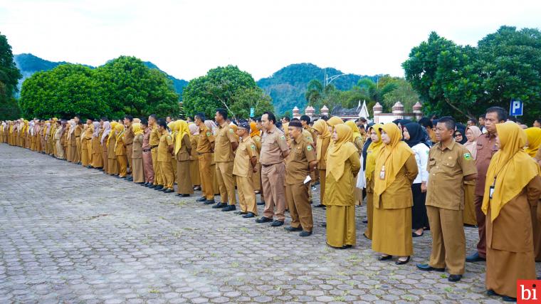 Ricky Carnova Pimpin Apel Pagi, Sampaikan Kinerja dan Pencapaian Pemkab Solok