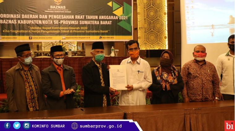 RKAT Tahun 2021 Disahkan, Program Baznas Provinsi Sumbar Telah Dimulai