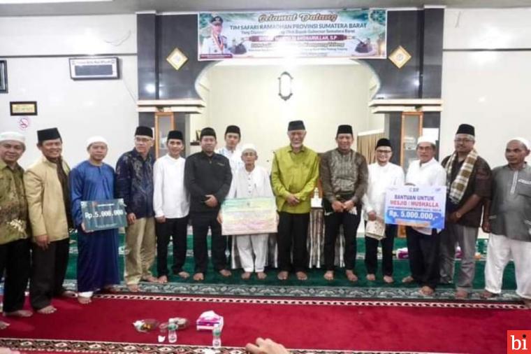 Safari Ramadan Gubernur, Masjid Nurul Yaqin Terima Bantuan Rp60 Juta