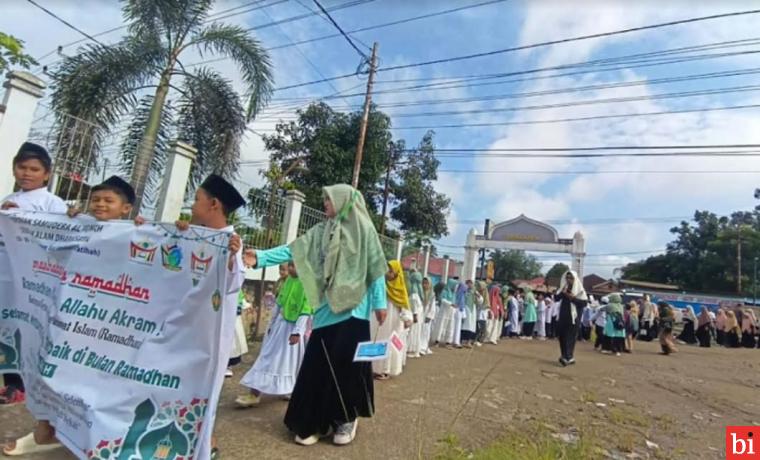 Sambut Bulan Suci Ramadan, Santri Ponpes Alam Samudra Alfatihah Dharmasraya Gemakan...