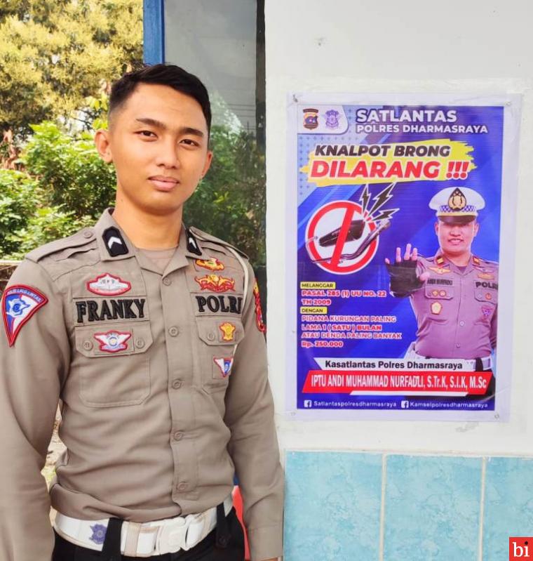 Satlantas Polres Dharmasraya Sosialisasi ke Bengkel-Bengkel Larangan Knalpot Brong