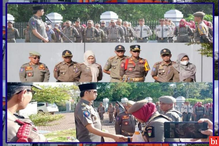 Satpol PP Bukittinggi Gelar Apel Gabungan Persiapan Pengamanan Lebaran