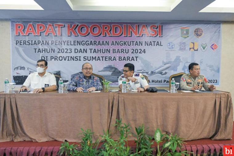 Sekda Hansastri Minta Skenario Penyelenggaraan Angkutan Nataru 2023/2024 di Sumbar...