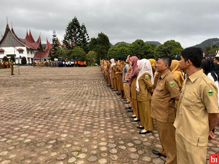 Sekda Kabupaten Solok Pimpin Apel Gabungan: Pesan Penting Jelang Akhir Tahun dan Cuaca...