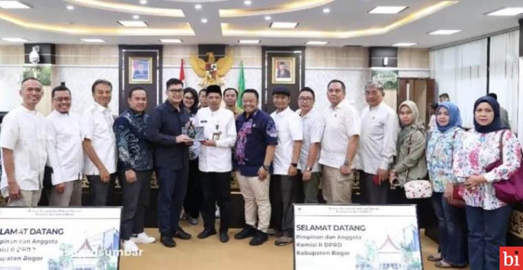 Sekretaris DPRD Sumbar Terima Kunjungan Kerja DPRD Kabupaten Bogor