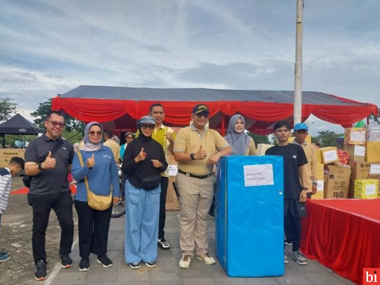 Semarak Harkopnas ke-77 di Kota Padang, Senam Bersama Dapat Doorprize