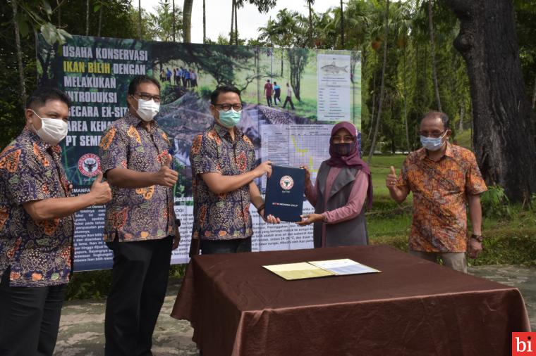 Semen Padang Kembali MoU dengan LPPM UBH, Lanjutkan Konservasi Iklan Bilih di Kolam...