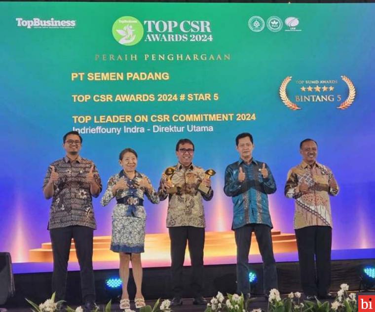 Semen Padang Raih Penghargaan Tertinggi TOP CSR Awards 2024