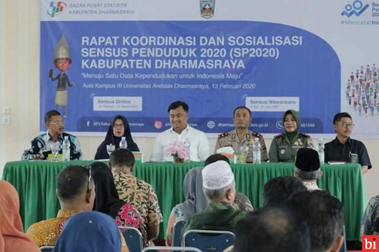 Sensus Penduduk 2020, Bupati Sutan Riska Rakor dengan BPS