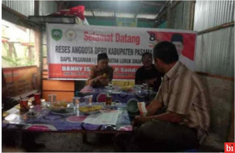 Serap Aspirasi, Anggota DPRD Pasaman Danny Ismaya Lakukan Reses di Aia Manggih