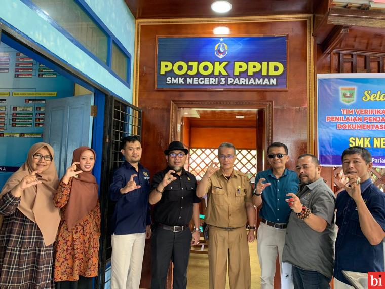 SMK 3 Pariaman Punya Pojok PPID, KI Sumbar Apresiasi