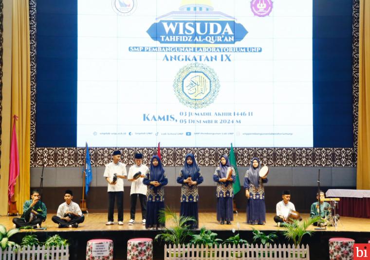 SMP Pembangunan Laboratorium UNP Gelar Wisuda Tahfidz Al-Quran Angkatan IX: Cetak...