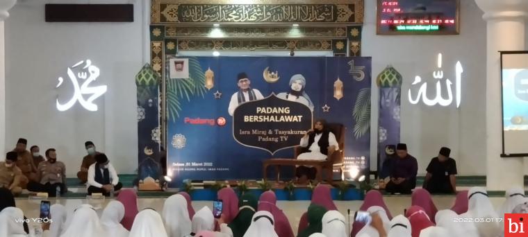 Solawat Bergema di HUT ke-15 Padangtv, Ustad Deri Sulaiman: Dunia Sementara Akhirat...