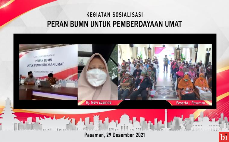 Nevi Zuairina Sosialisasi Peran BUMN untuk Pemberdayaan Umat