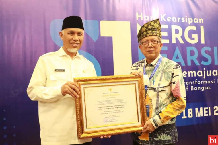 Sumbar Terima Penghargaan Simpul Jaringan Terbaik Nasional Tahun 2022