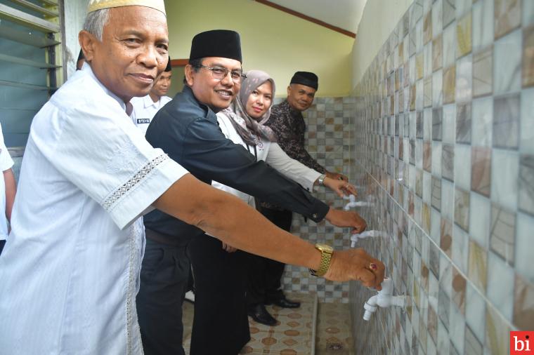 Tempat Wudhu MTsS dan MA Limau Manis Bantuan Semen Padang Diresmikan