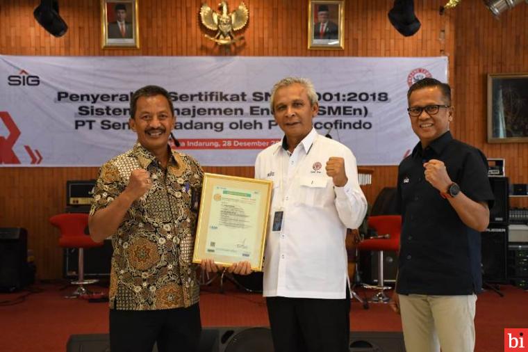 Terapkan Sistem Manajemen Energi yang Baik, Semen Padang Raih Sertifikat SME SNI ISO...