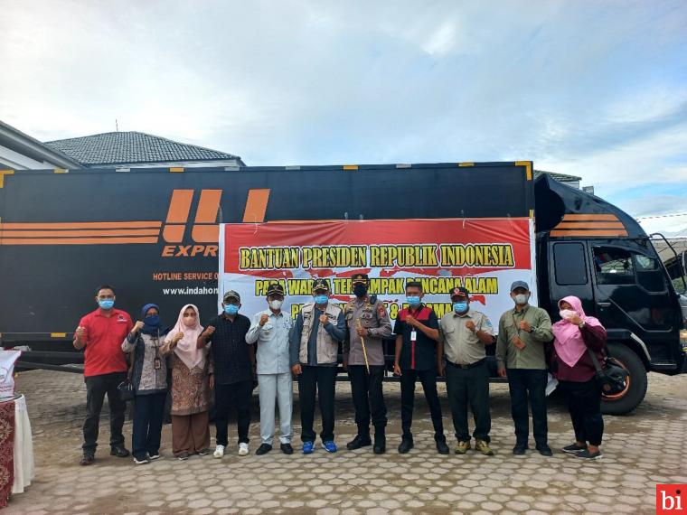 Tiga Truk Bantuan Presiden untuk Korban Gempa di Pasbar dan Pasaman Sampai di Sumbar