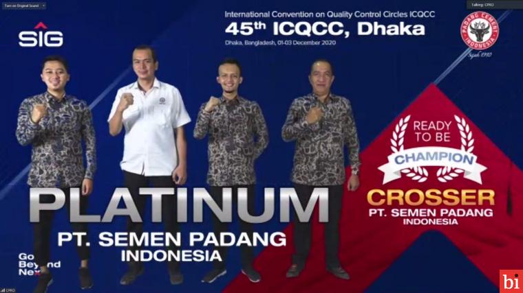 Tim Inovasi Semen Padang Raih 3 Platinum di Ajang ICQCC Bangladesh