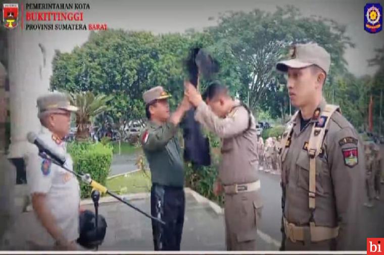 Tim URC Satpol PP dan Satpol PP Pariwisata Diresmikan Wako Bukittinggi