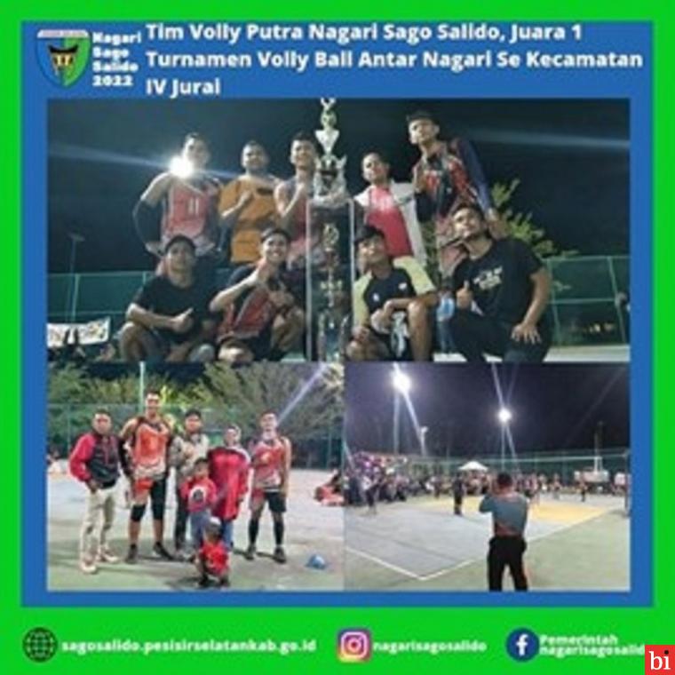 Tim Volli Putra Nagari Sago Salido Berhasil Raih Juara 1