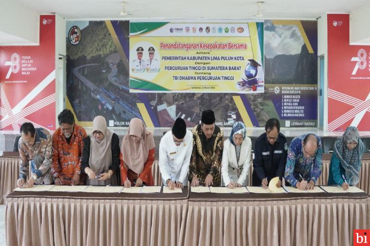 Tingkatkan Kapasitas Sumber Daya, Bupati Safaruddin dan Sembilan Universitas Teken MoU