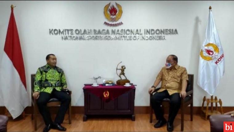 Tinjau Kans Sumbar Sebagai Tuan Rumah PON, Wagub Sambangi KONI Pusat