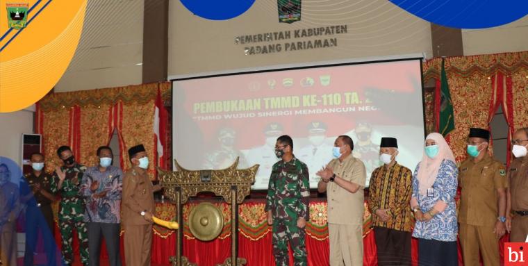 TMMD ke-110 di Kabupaten Padang Pariaman dan Kepulauan Mentawai Resmi Dibuka