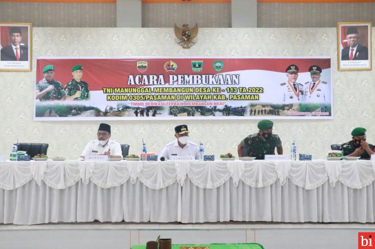 TMMD Ke-113 Sumbar Tahun 2022, Dimulai Serentak di Pasaman dan Dharmasraya