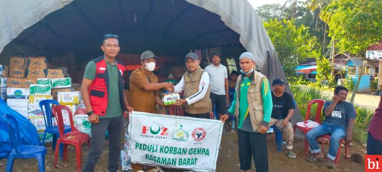 UPZ Semen Padang Salurkan Bantuan Tahap II untuk Korban Gempa Pasbar