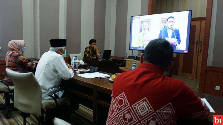 Wabup Dharmasraya Hadiri Launching Inpres Nomor 1 Tahun 2022 Secara Virtual