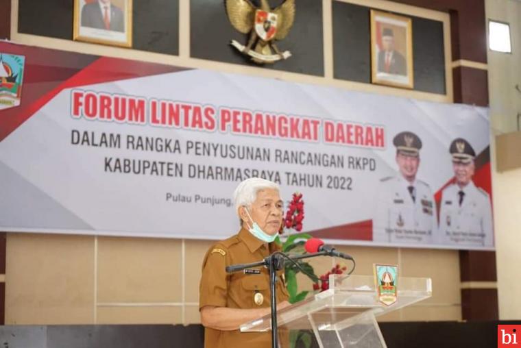 Wabup Dharmasraya Sebut Forum Lintas Perangkat Daerah Penting untuk Pembangunan