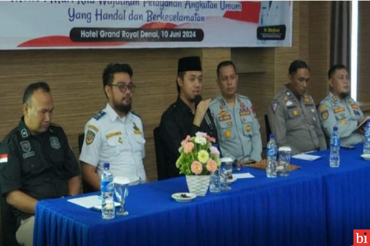 Wako Erman Safar Buka Sosialisasi Pemilihan Awak Kendaraan Umum Teladan Abdiyasa