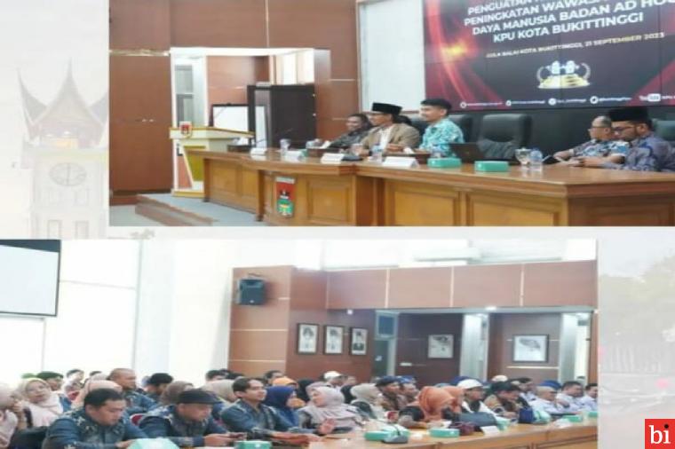 Wako Erman Safar Hadiri Rapat Konsolidasi Peningkatan Wawasan SDM Badan Ad Hoc KPU...