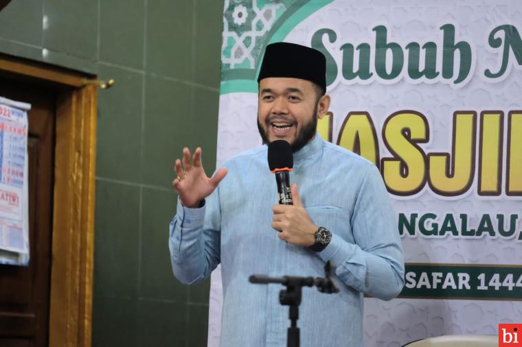 Wako Fadly Amran Serap Aspirasi Saat Subuh Mubarakah Masjid Taqwa Ngalau