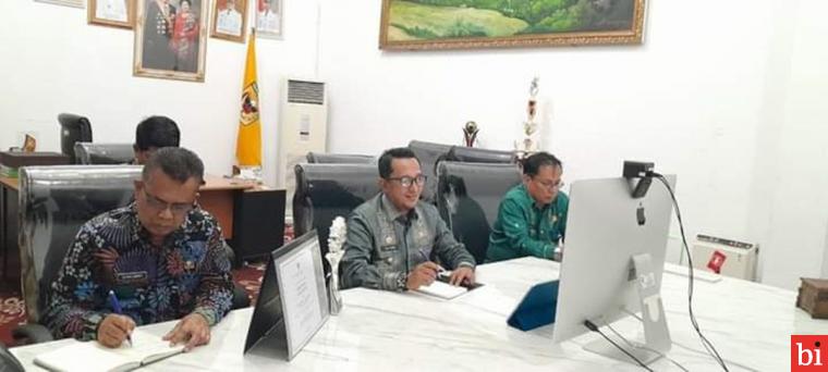 Zoom Meeting Bersama BI, Bupati Eka Putra Paparkan Keberhasilan TPID