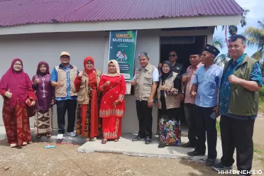 Tujuh unit Hunian Sementara Sehat dan Layak (Hunsela)...