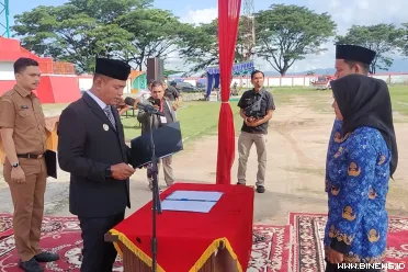 Bupati Solok Jon Firman Pandu secara resmi mengambil sumpah...