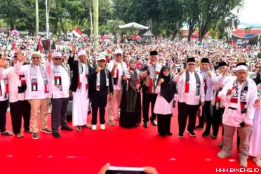 Dukungan untuk Palestina kembali menggema di Sumatera...