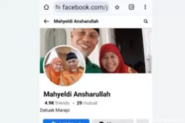 Penpuan atas nama Gubernur Mahyeldi di Medsos. IST