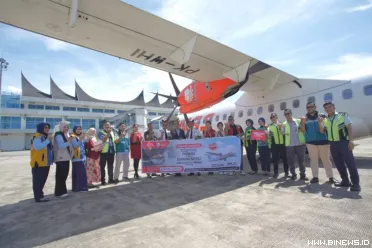 Maskapai Wings Air yang merupakan bagian dari Lion Air...