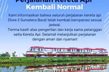 Pukul 01.30 WIB kondisi jalur rel lintas Duku-BIM sudah...