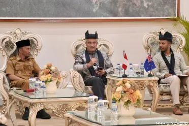 Wakil Wali Kota, Allex Saputra menyambut kunjungan Duta...