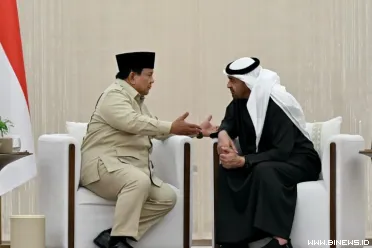 Presiden Republik Indonesia, Prabowo Subianto, melakukan...