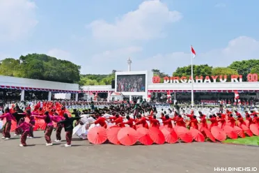 uasana peringatan HUT ke-80 Kemerdekaan Republik Indonesia...